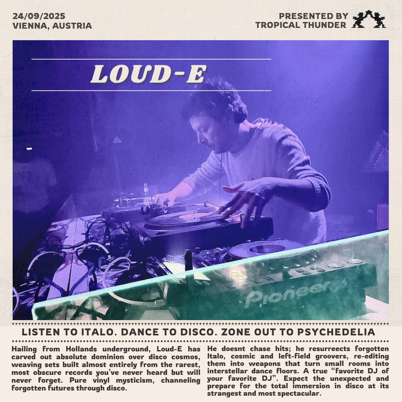 Tropical Thunder Vienna 12/25 w/ Loud-e